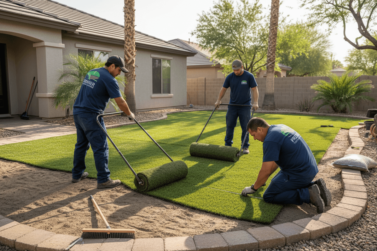 Premier Turf & Hardscape team